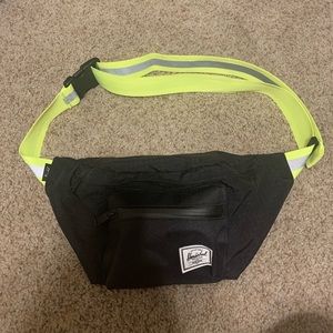 Black Herschel pack w/ neon band